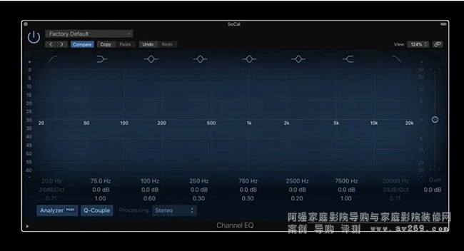 Logic Pro X е Channel EQ