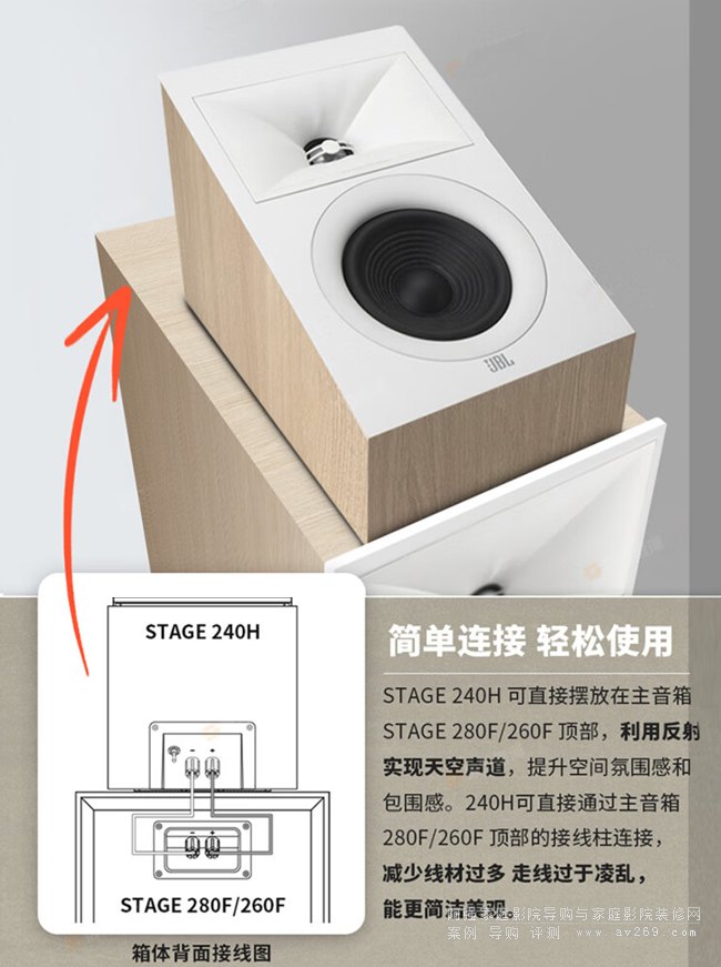 JBL Stage 240HWHT խh(hun)@